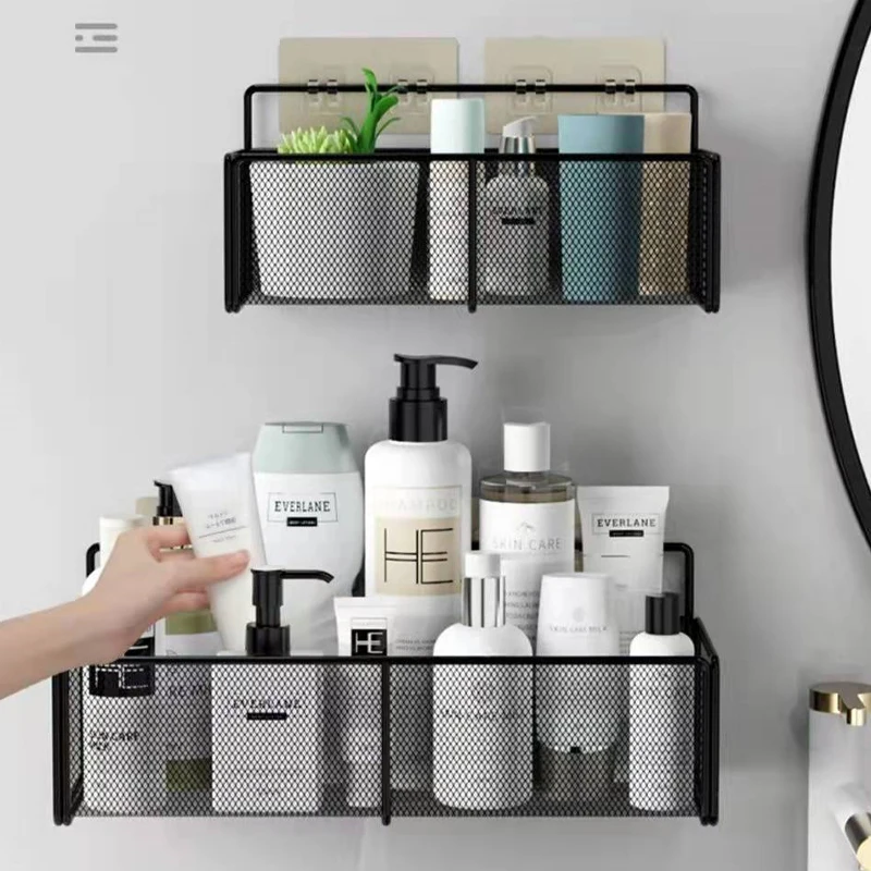 

Shower Caddy Shelf Accessories Modern Matte Black Bathroom Corner Shelves Kitchen Wall Shelf Shower Shampoo Storage Rack