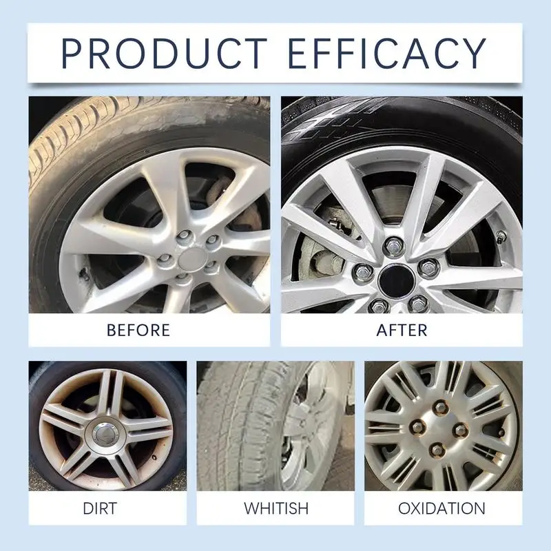 Car Tire Retreading Agent Car Cleaning Tools Tire Cleaner Cream Tire Coating Dust Remover For Deep Cleaning Enhanced Shine