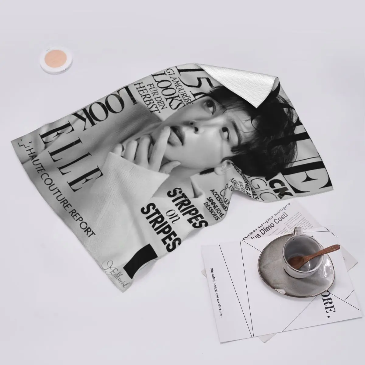 Custom Cha EunWoo Kpop Astro Soft Face Towel Quick Dry Pool Bath Cotton Towels Breathable