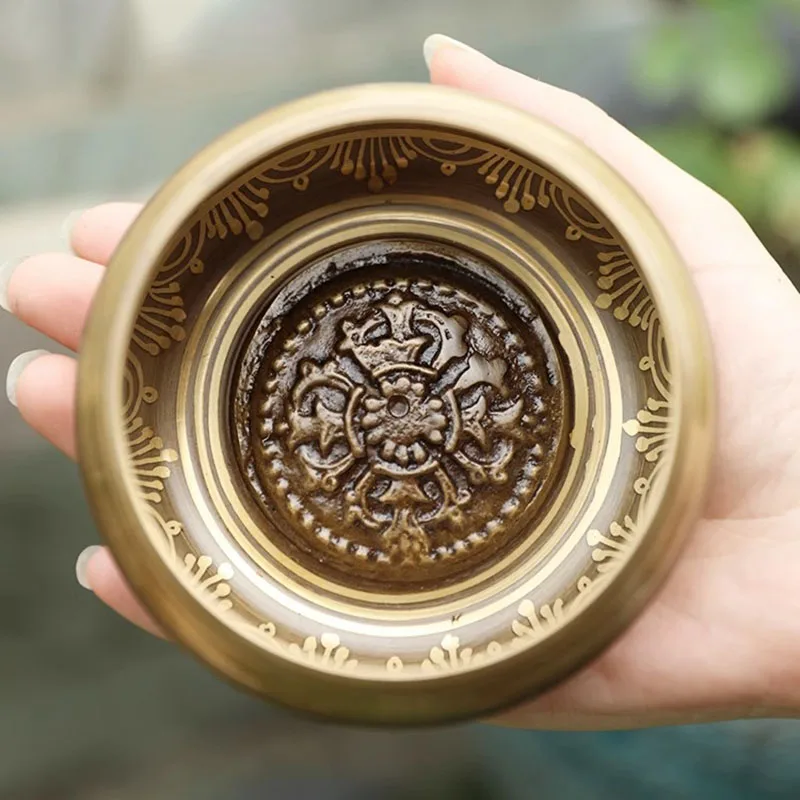 Mini Nepal Singing Bowl Handmade Meditation Yoga Buddha Tibetan Singing Bowls Tibetan Singing Bowl Massage Desktop Decorative