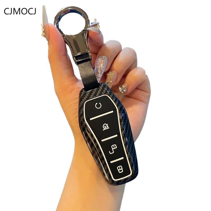 

Premium ABS Key Cover for BYD Han L/SeaLion 07/Tang/Seagull/Dolphin/E2/Seal 05/Qin Plus - Protective Key Case Keybag Keychain