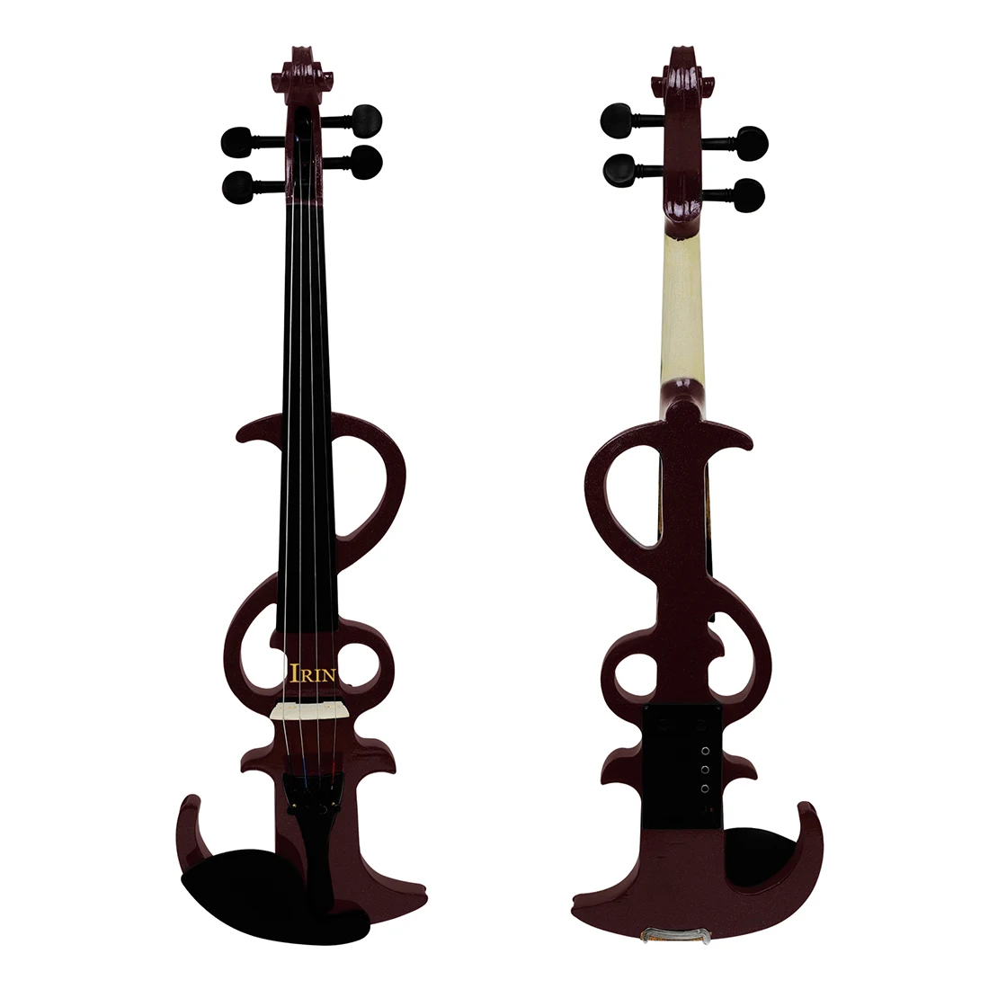 IRIN AE-07 Electric Violin 4/4 Solid Wood Silent Fiddle Stringde Instrument with Bow Case Headphone Violin Parts & Accessories