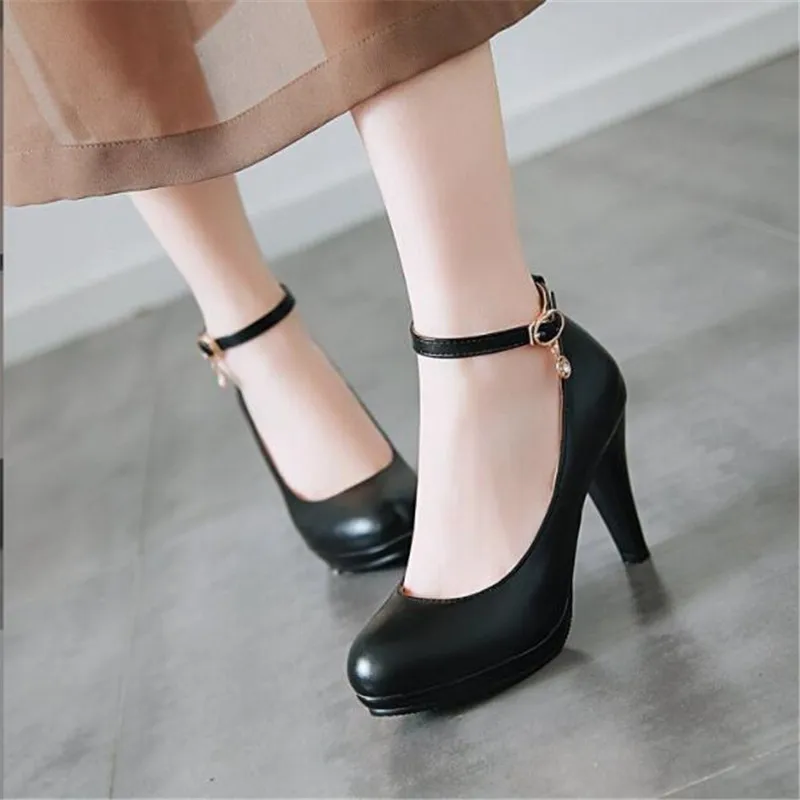 Children Girls High Heel Shoes Kids Princess Shoes Fashion Simple Platform Pumps Women\'s High Heels For Party Wedding 31-43