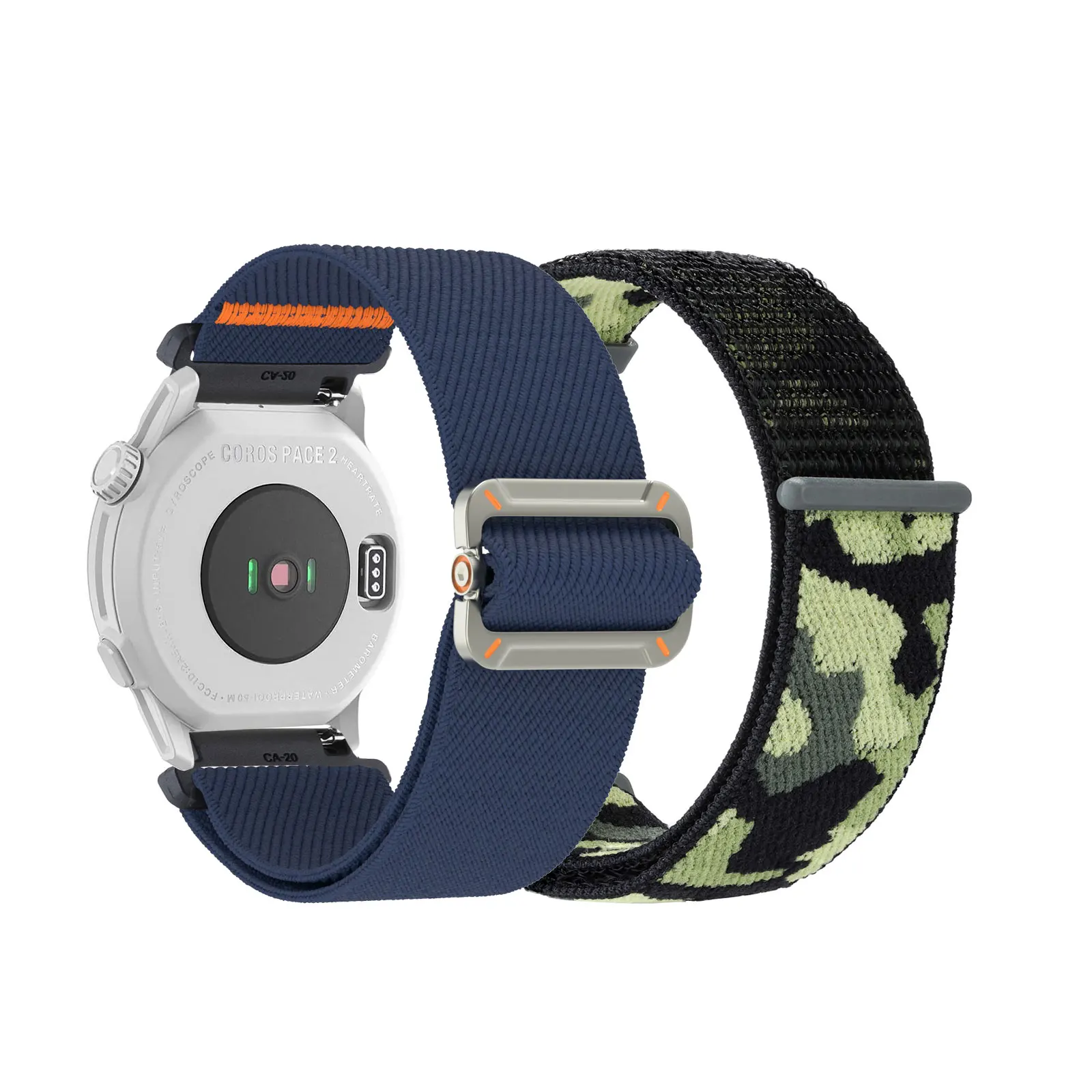 

2pcs Nylon Bands for COROS PACE 2/APEX 2/APEX 42mm Band, Elastic Nylon Sports Strap