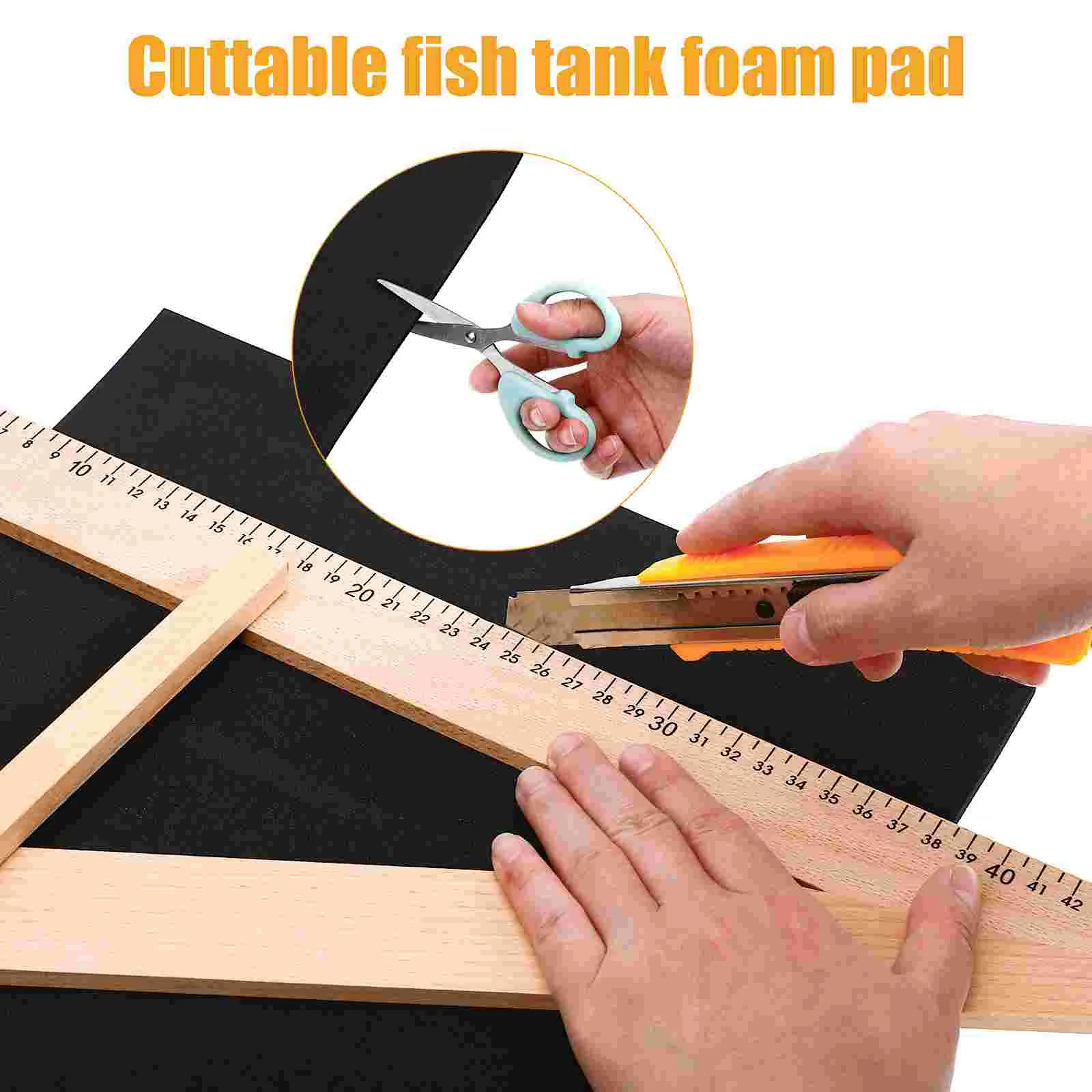 Adhesive Fish Tank Pad Child Plant Tray Aquarium Mat for under Foam Leveling Foams