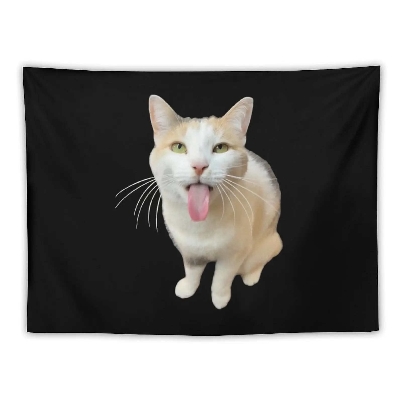 

Bleh P Cat Meme (Not Doing That Cat) Tapestry Wall Hanging Decor Aesthetic Home Decor Tapestry