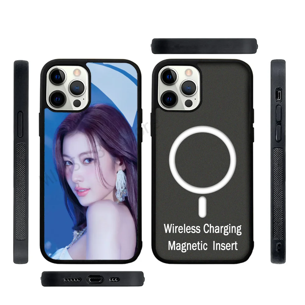 Kpop Girl Sana T-Twice Phone Case Strong Magnetic For IPhone 15 14 13 Pro Max 11 12 Mini For Magsafe