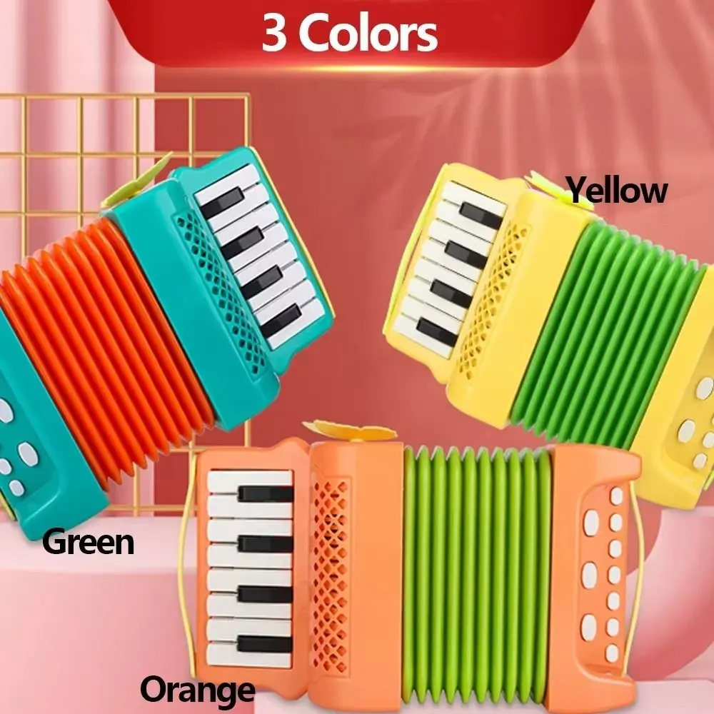 10 Key Kids Accordion Instrument Education Toy Children Gifts Children's Music Interest Development Toy ABS Beginner