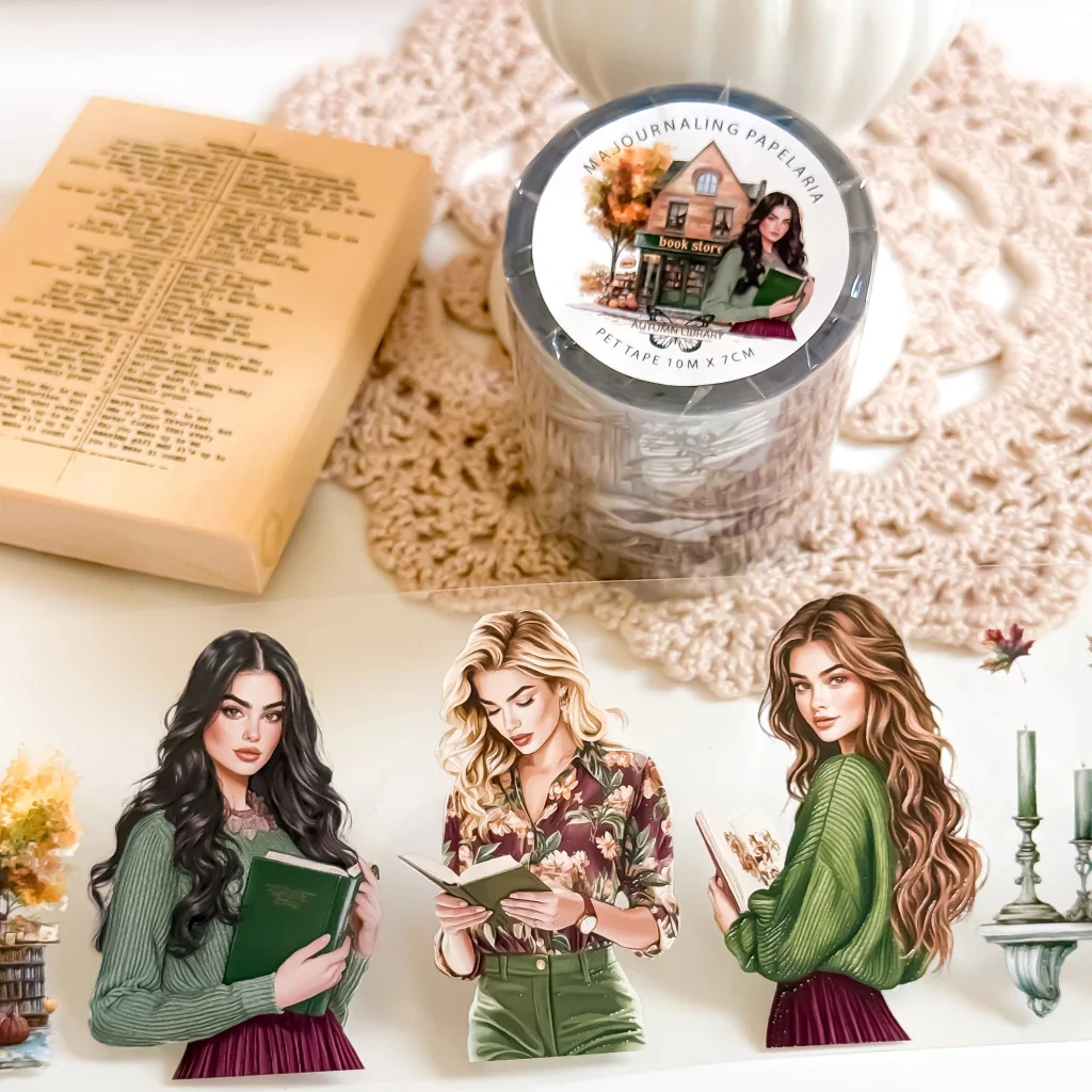 Ma. Journaling Dark Style Night Halloween Washi Masking Pet Tape Europäische und amerikanische Mädchen,