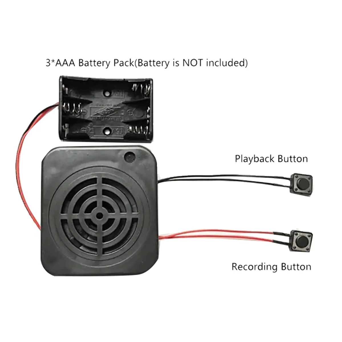 ABWG-DIY Voice Recording Module 4 Minutes Voice Message Box for Stuffed Animals Toy DIY Voice Message Box Recording