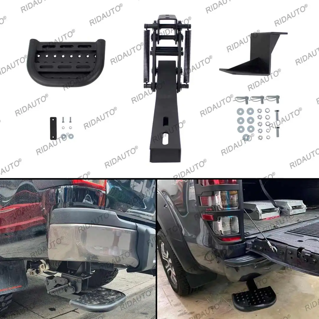 

Подножка для ног, выдвижная стальная Т-образная подножка, задняя ступенька 4X4, внедорожная подножка для RANGER T6 T7 T8 2012-2021, задняя педаль, педаль задней двери