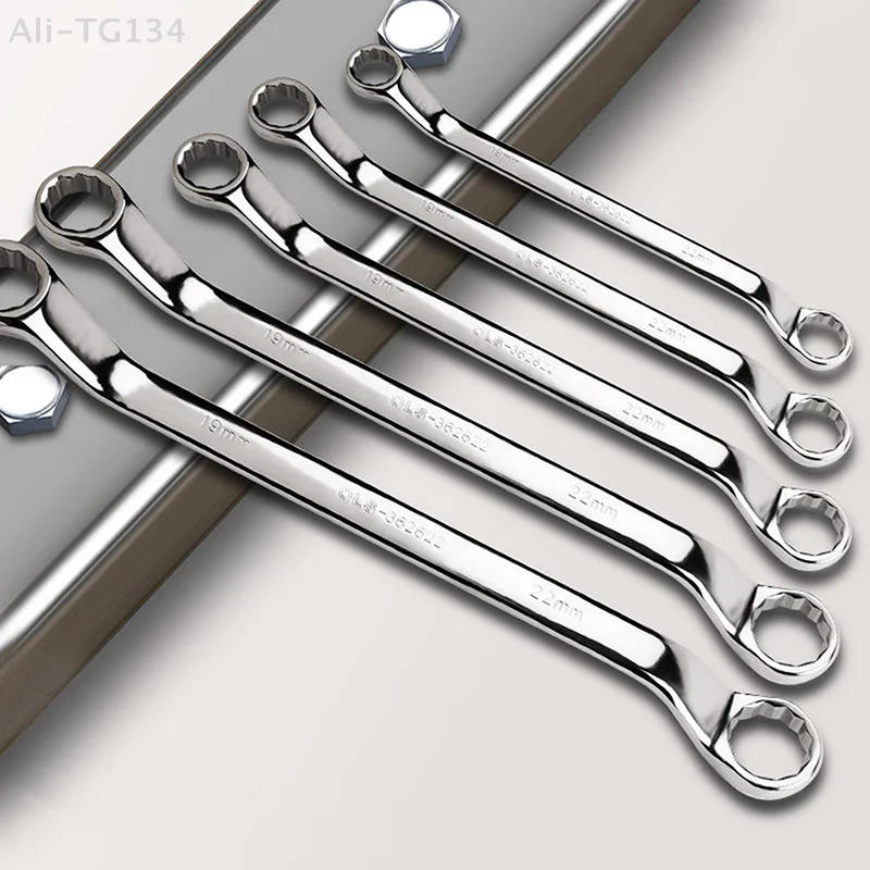 

Multifunctional Double-ended Spanner Double Head Box End Wrench Heat Treated Hardened Offset Ring Auto Repair Mechanical Work