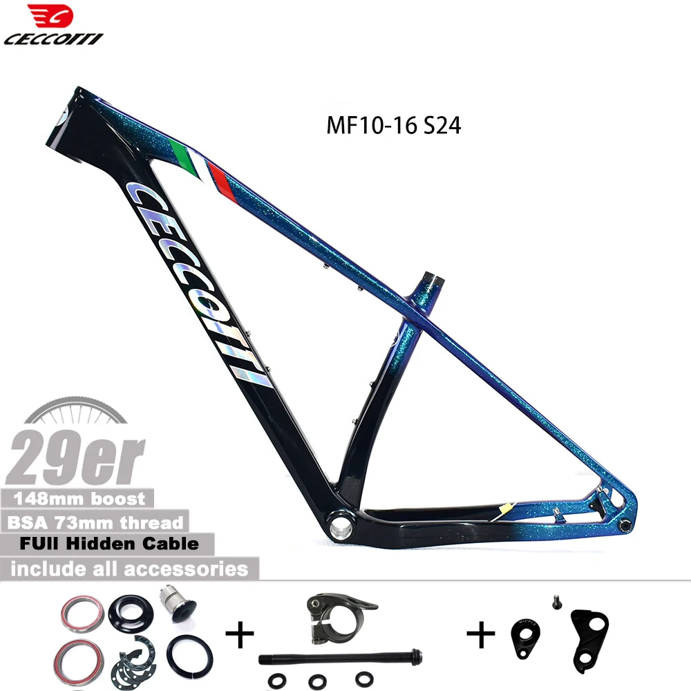 

2026 T1000 29er MTB 148*12 мм BSA Резьбовая рама для горного велосипеда Карбоновая рама MTB 29er Рамы для горного велосипеда Hardtail Новая модель