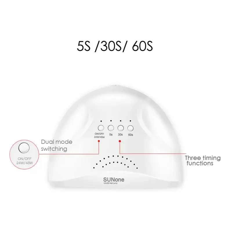 สมาร์ท 48W UV LED โคมไฟเครื่องเป่าเล็บสําหรับเล็บเจล 36 LEDs สําหรับเล็บ Sun Light อินฟราเรด Sensing เล็บเครื่องมือ