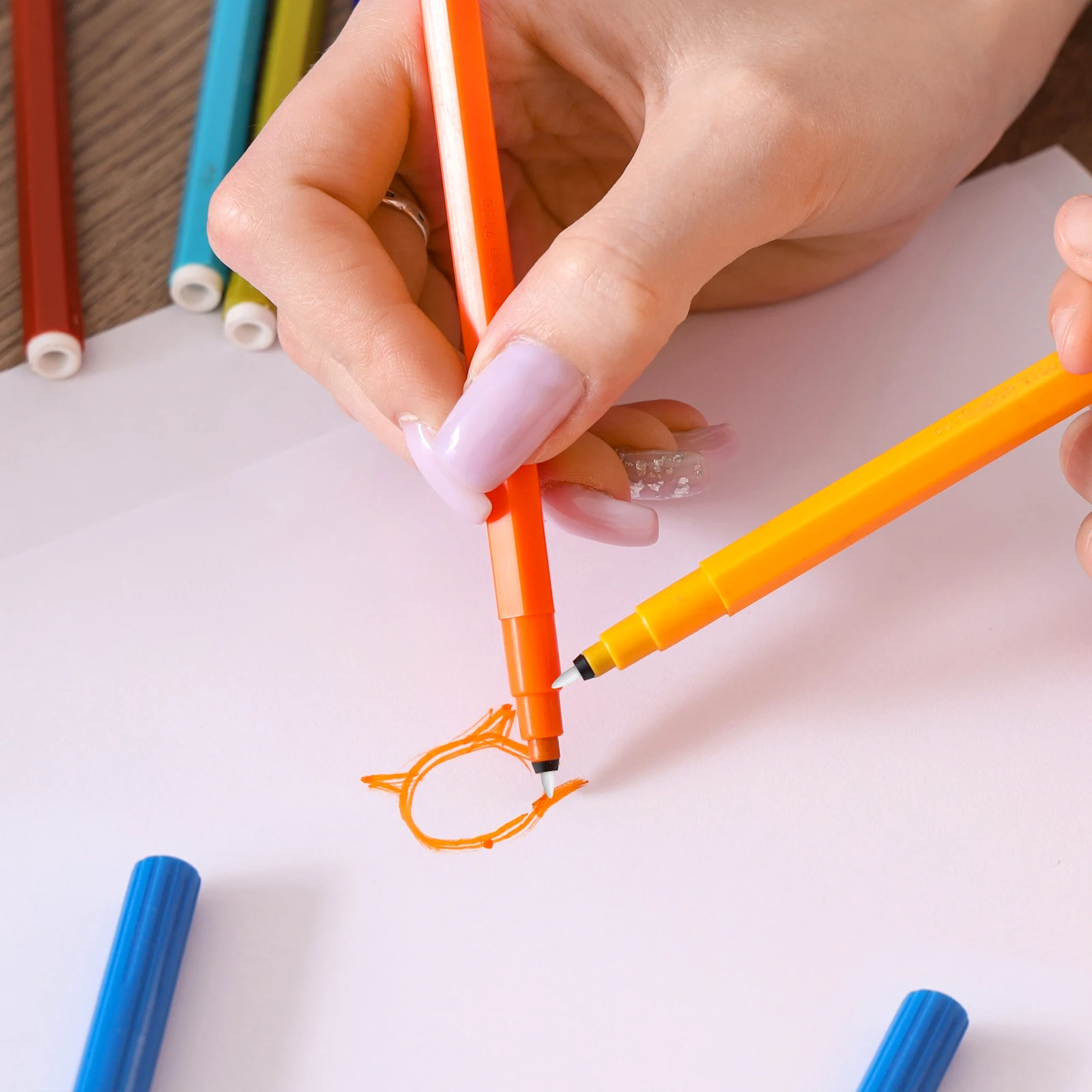

50 Pcs Nibs 0 7mm Points Marker Pen Replacement Nibs Replaceable Plastic Paint Pen Supplies Student Kids Classroom Tools