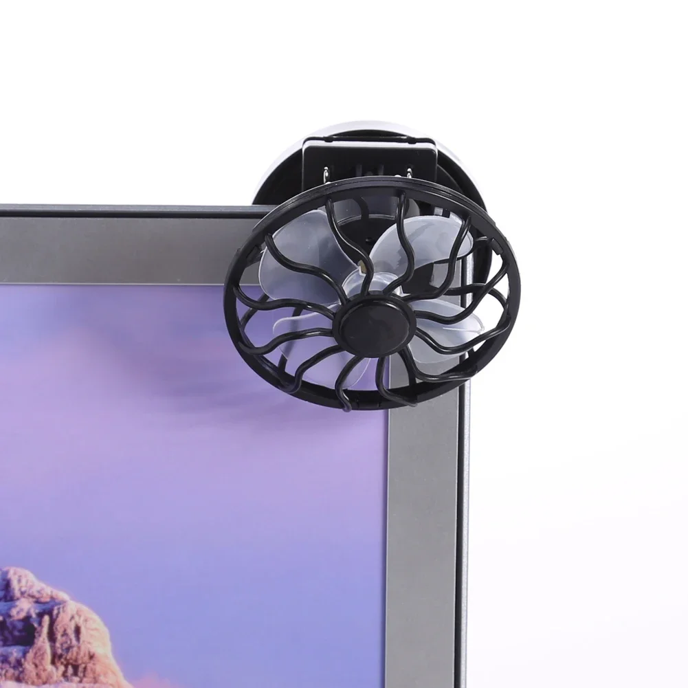 Draagbare Mini Zonne-energie Clip Fan Zomerhoed Cap Clip Koeler Fan Outdoor Camping Wandelen Wildernis Survival Celling Fans