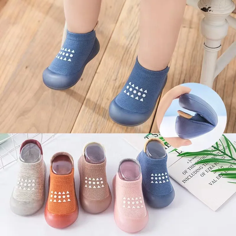 

Summer New Combed Cotton Anti slip and Breathable Children's Soft Sole Shoes Baby Walking Shoes Mesh Faced Baby Floor Socks