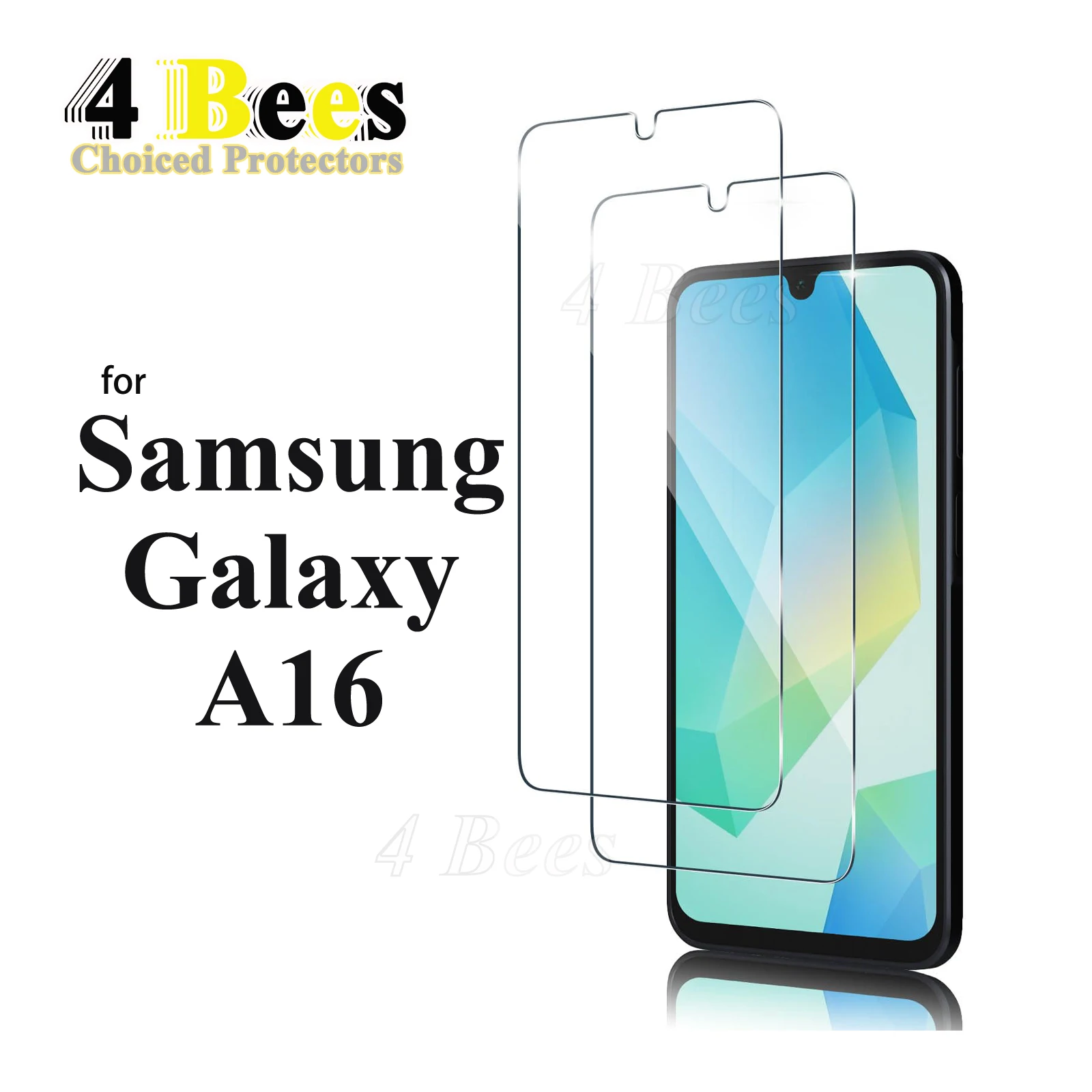 2-5 uds vidrio templado para Samsung Galaxy A16 4G 5G Protector de pantalla Mica protectora funda de aluminio alta amigable plana