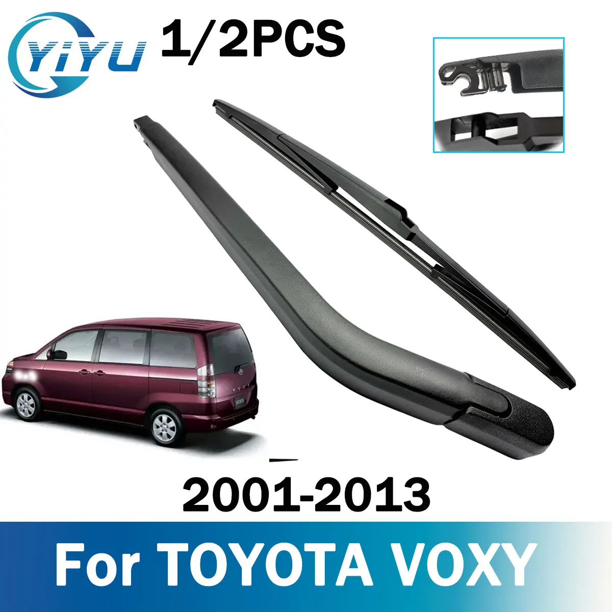 

1/2PCS Car Rear Windshield Windscreen Wiper Arm Blade For TOYOTA VOXY 2001-2013 Car Wipers Brushes Accessories