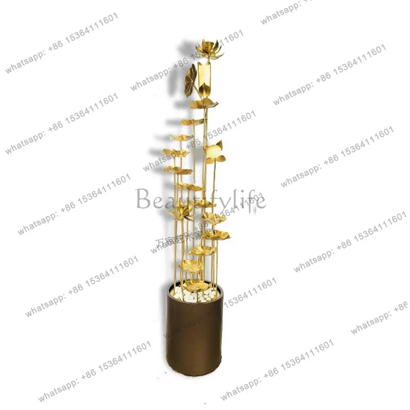 

Light luxury Chinese-style running water ornament, living room floor-to-ceiling indoor humidifier decoration