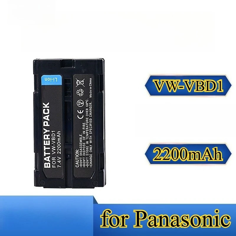

Аккумулятор VW-VBD1 2200 мАч для Panasonic NV-GS50 PV-GS50 VBD1E B202 VM-BPL13, замена видеокамеры VW-VBD1/1E