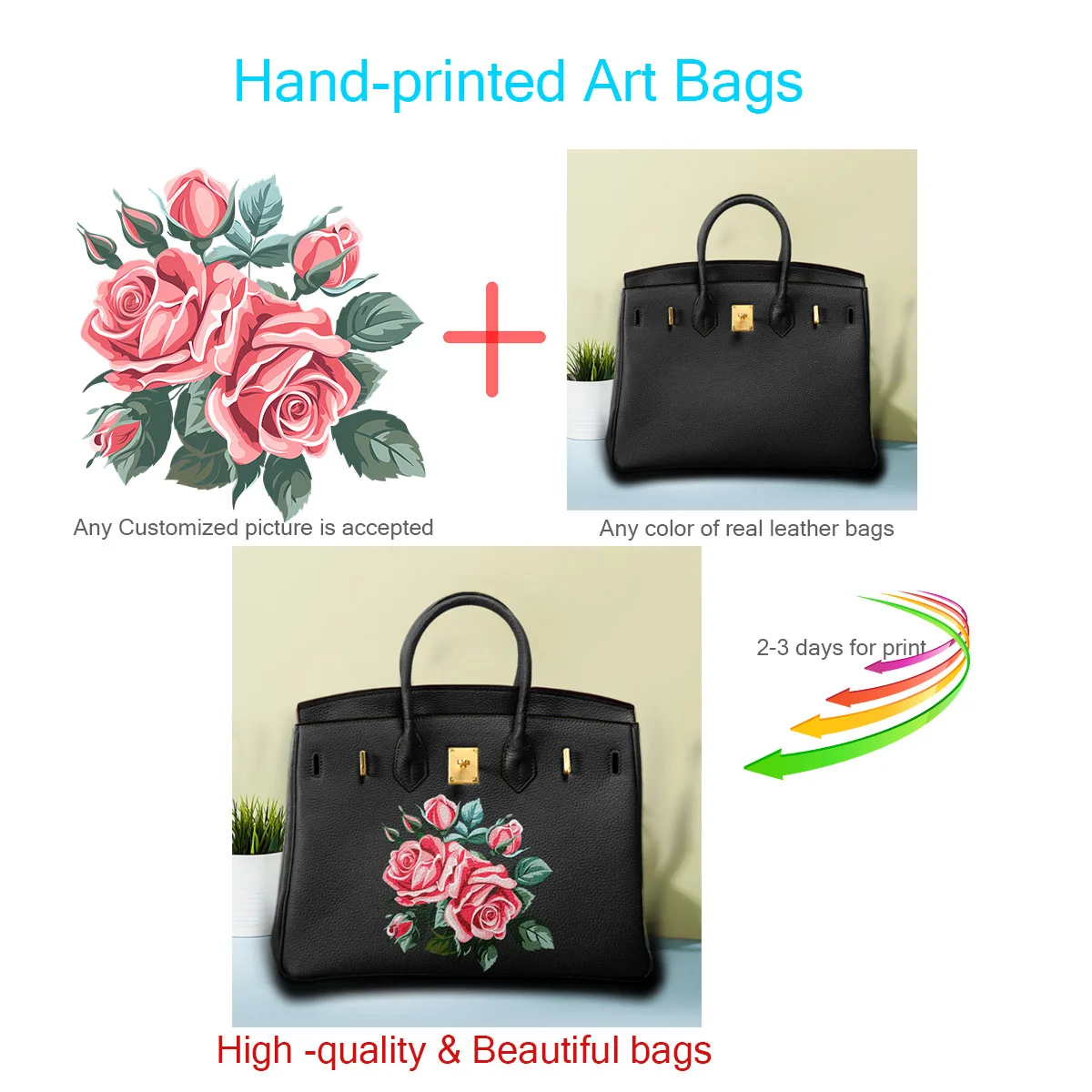 Printed Customize Art Bags Women Handbag and Purses Greatest Fashion Accessories Designer Ladies Tote Perfect Really Leather Cow