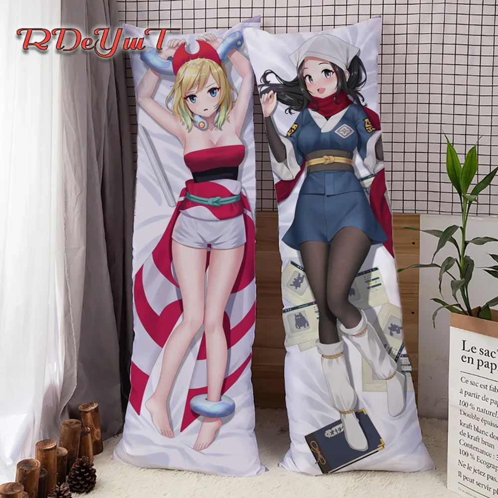 

Japan Anime Dakimakura Game Akari & Irida Hugging Body Pillow Cover Case Peach Skin Throw Cushion Pillowcases Home Bedding