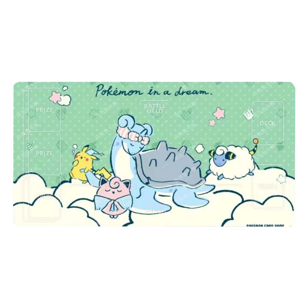 لتقوم بها بنفسك الذاتي 600X300X2 مللي متر Ptcg غص لطيف بطاقة معركة حصيرة لاعب واحد مجلس بطاقة الألعاب معركة بطاقة الوسادة أنيمي بطاقة دمى هدايا