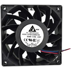 FFB1248EHE-CG57 48V 0.75a 4000rpm 190CFM 12038 12cm 120mm delta 3-wire original cooling fan