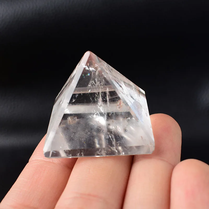 Natural Crystal Quartz Polished Clear Quart Pyramid Reiki Healing Stone Reiki Meditation Crystal Point Home Decor Crafts Stone