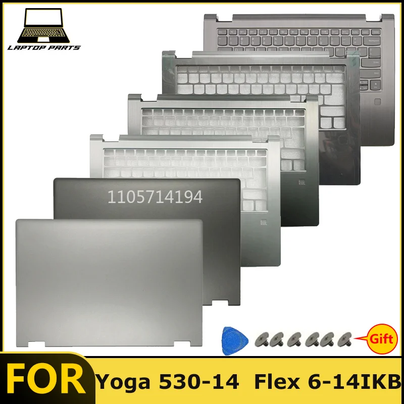 NEW For Yoga 530-14 Flex 6-14IKB Laptop LCD Back Cover/Top Shell Palm Rest/Upper Case combination keyboard