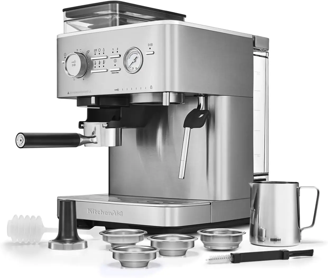 Semi Automatic Espresso Machine with Burr Grinder