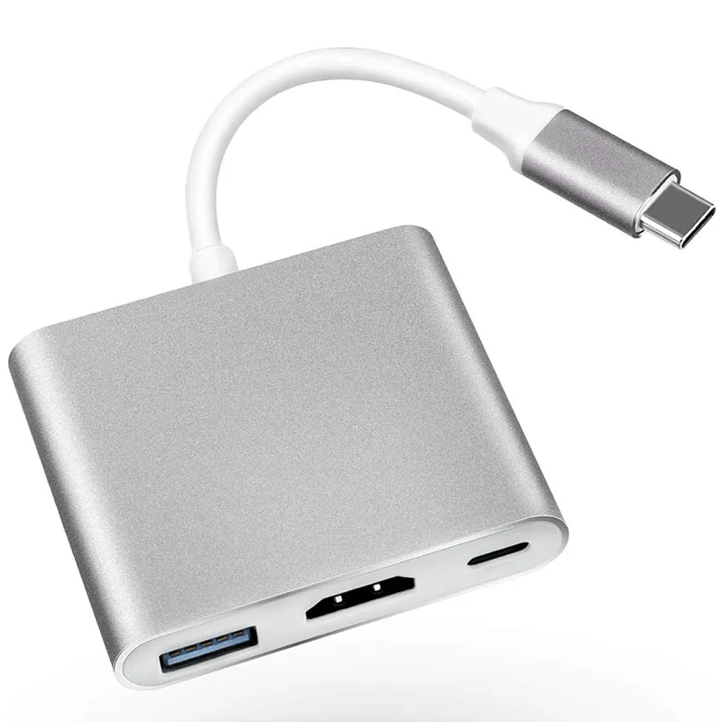 Conversor de cabo adaptador USB-c para apple, multiport av digital, hdmi e usb, novo fw3