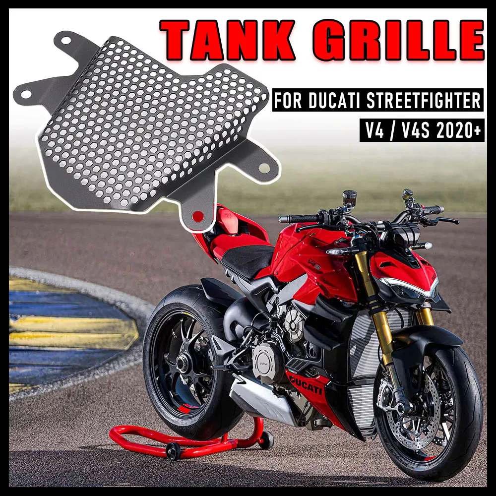 

100% NEWFor Ducati Streetfighter V4S V4 Pillion Peg Removal Kit Fuel Tank Cover Guard 2020+ Motorcycle Accessory Tank Grille V4S
