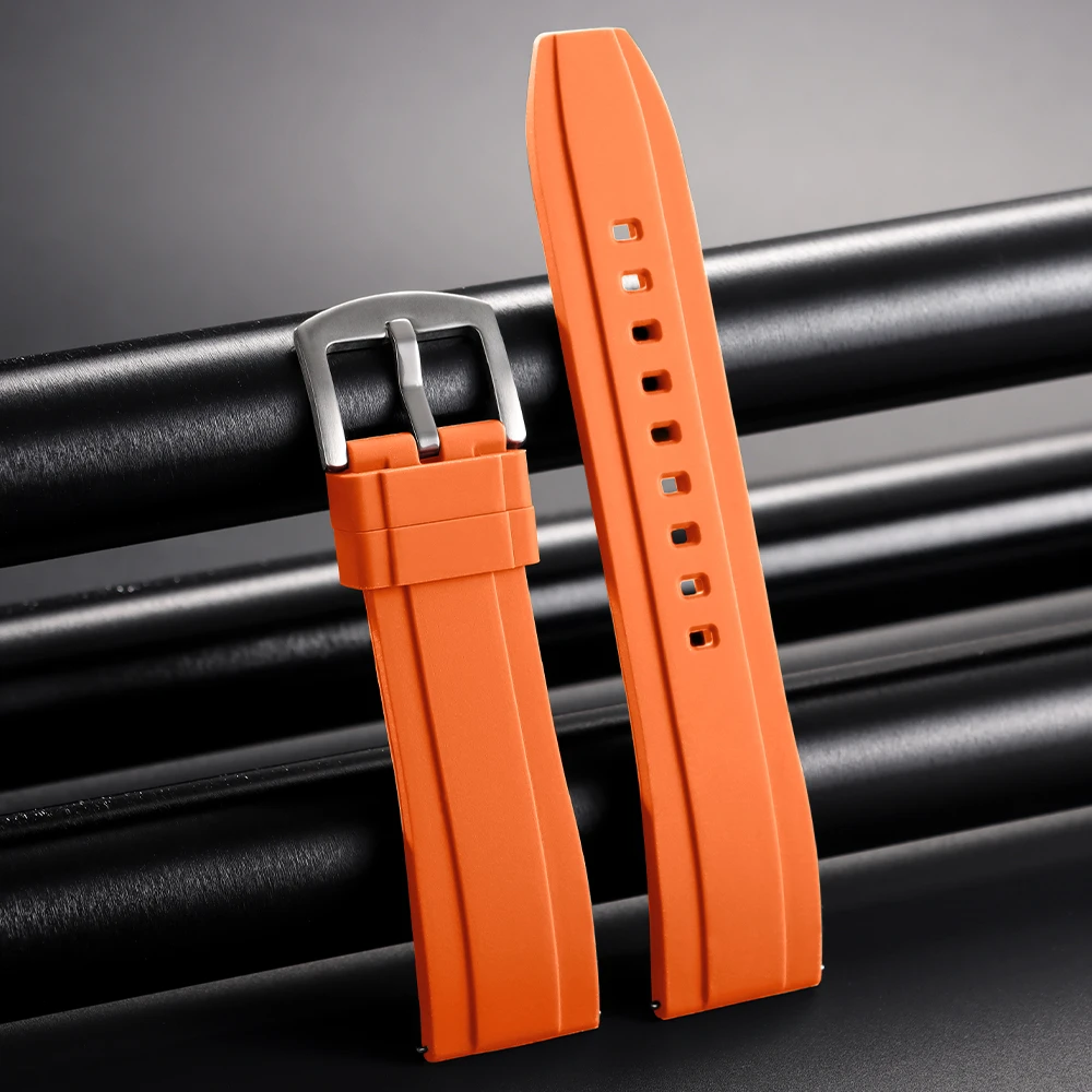 20mm 22mm Universelles wasserdichtes Gummiband für Rolex für Armani für Omega Armband Sport Silikon Uhrenarmband für Seiko Armband – Detail 17