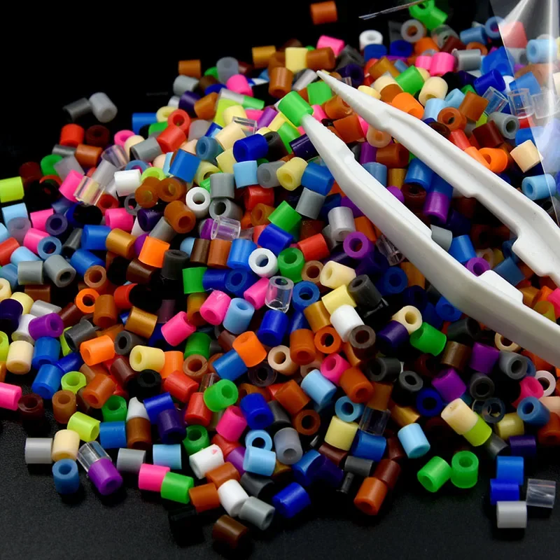 24colours 5mm  Iron Beads for Kids Hama Beads Fuse Beads Diy Puzzles Mini Bead Quality Gift  Toys for Girls  Pegboard