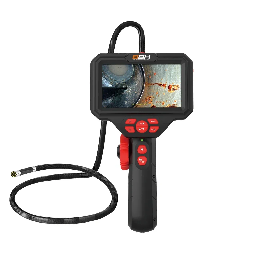 Industrial Inspection Camera Videoscope 2-way Articulating Borescope 360 Degree Video Endoscope Aut Diagnostic Tool