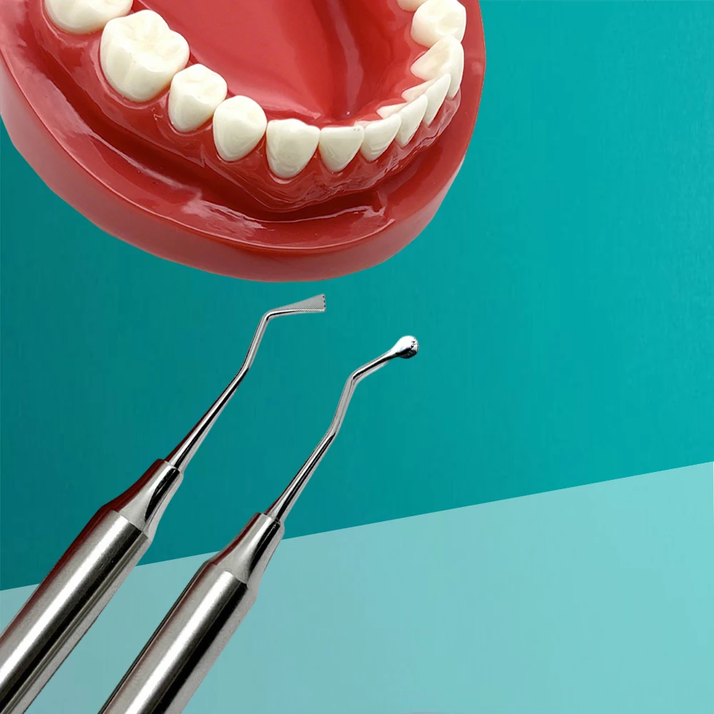 

Инструмент для пародонта из нержавеющей стали, двухсторонний ретрактор для десен и упаковщик шнура для лечения десен и чистки зубов