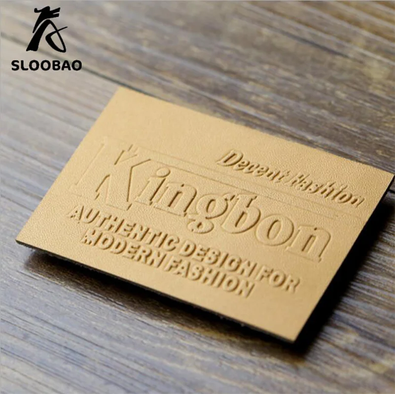 Customize button leather card jeans business casual leather labels customize garment label/jeans leather labels