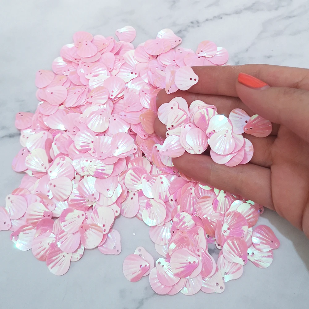 500g Shell Sequins PVC Flat Flower Shape Loose Sequin Paillettes Sewing Craft DIY Scrapbooking DIY Phone Case Decor 12*13mm