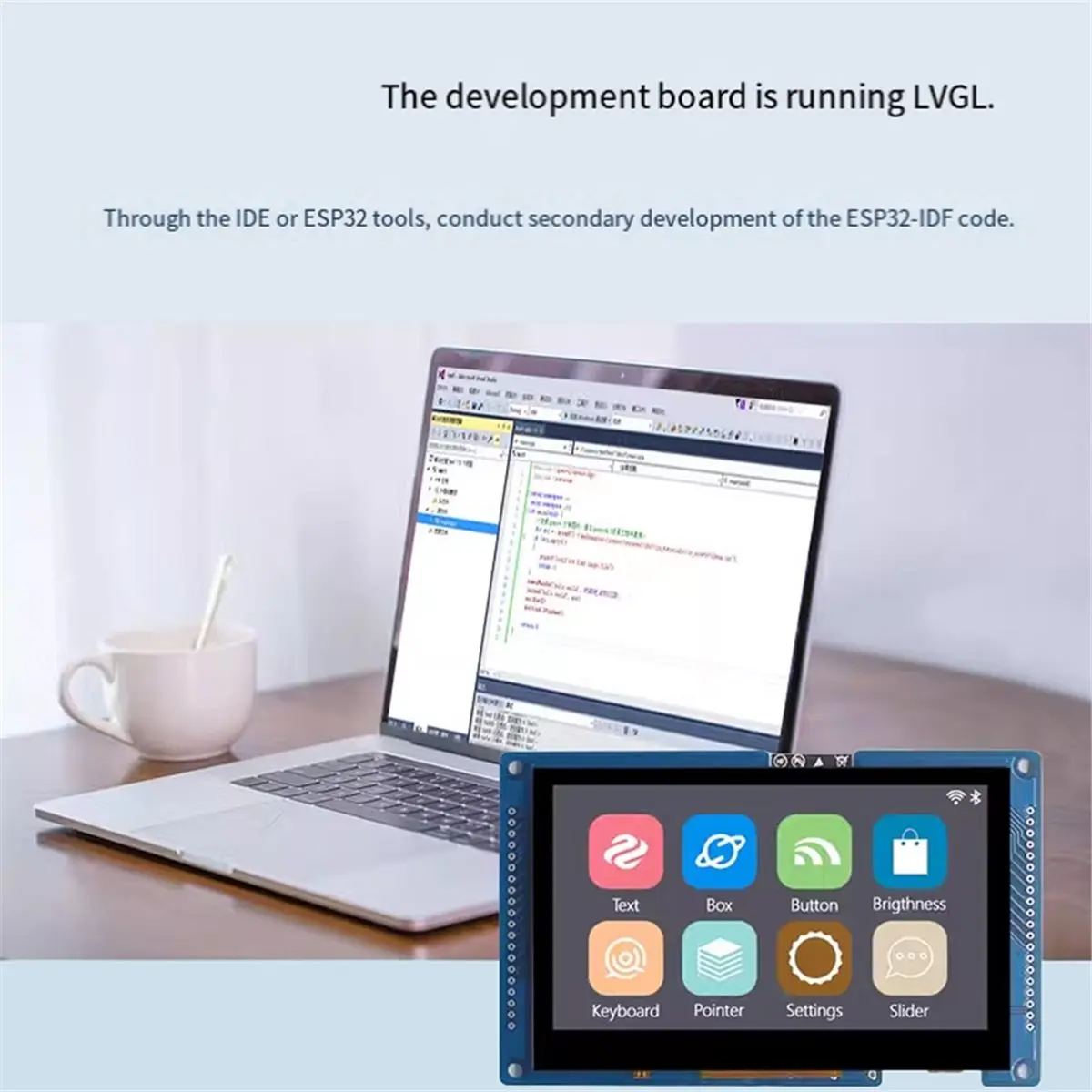 A86G NEW - LVGL HMI Smart Display Touch Screen 8M PSRAM 16M Flash 4.3 Inch 480x272 RGB LCD TFT Module WIFI Bluetooth