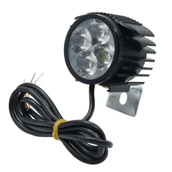 2 In 1 corno faro Scooter elettrico grande luce anteriore per KUGOO M4 PRO 12-80V moto grande luce anteriore lampada con corno