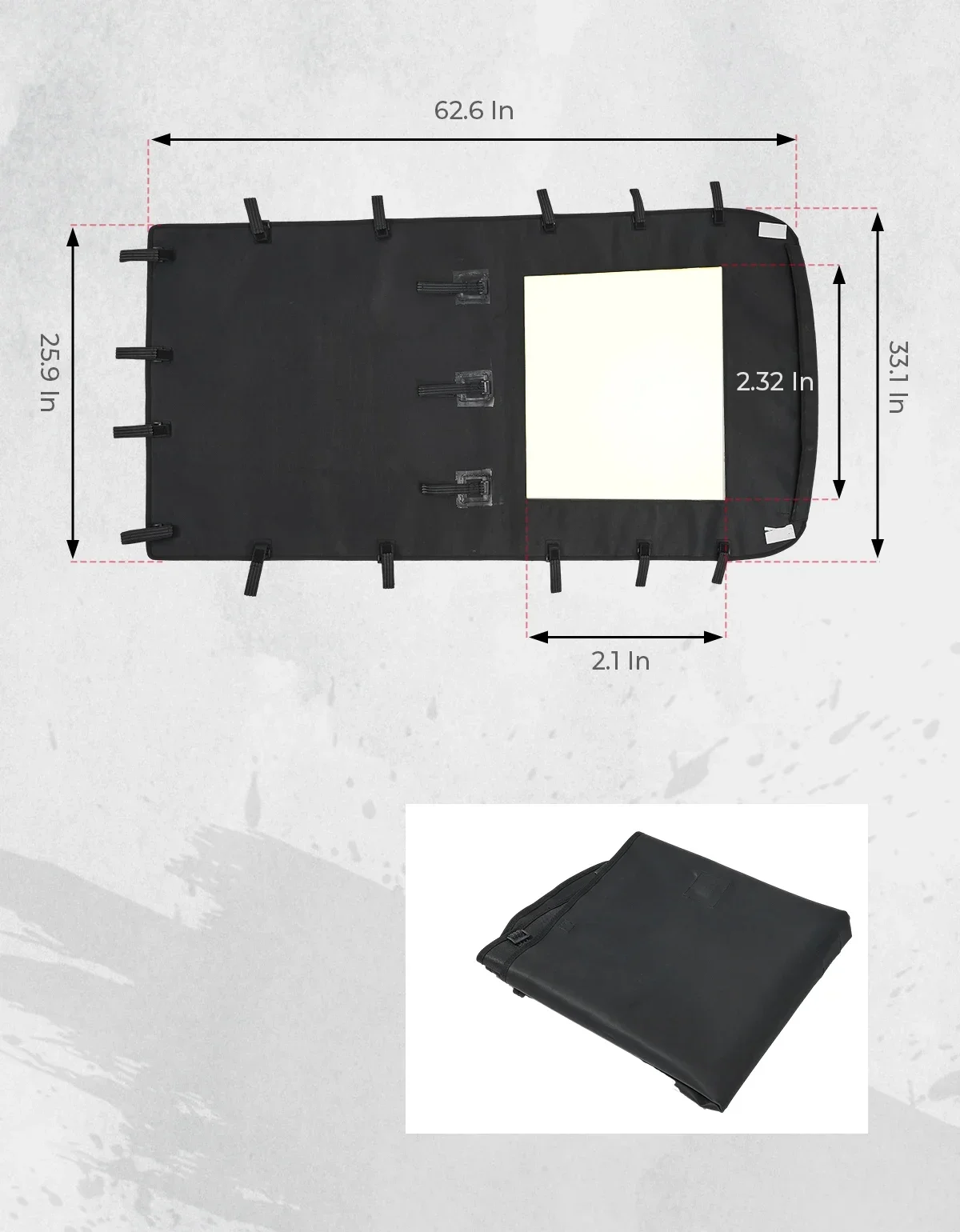 KEMIMOTO UTV Soft Top Wasserdichtes Dach 1680D Sonnenschutzdach Kompatibel mit Polaris RZR XP 4 1000/4 Turbo/4 900 2014-2023