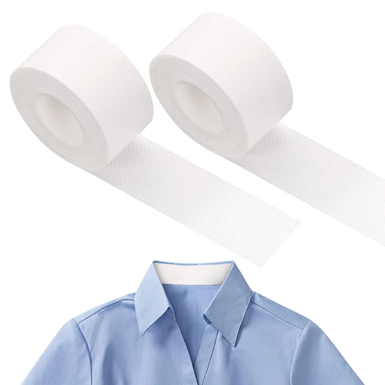 Self-adhesive Sweat Pads Collar Tape Easily Use Invisible Collar Sticker for Protecting Shirt Collar from Being Dirty