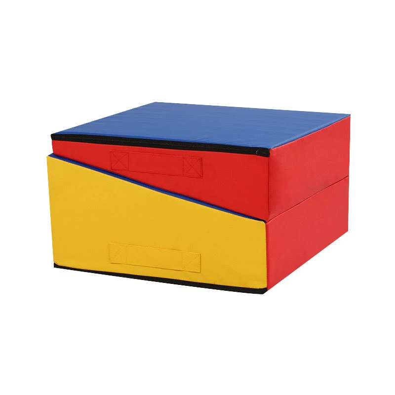 Folding Gymnastics Tumble Tilt Foam Triangle Cushion Wedge Ramp Floor Mat Fitness Room