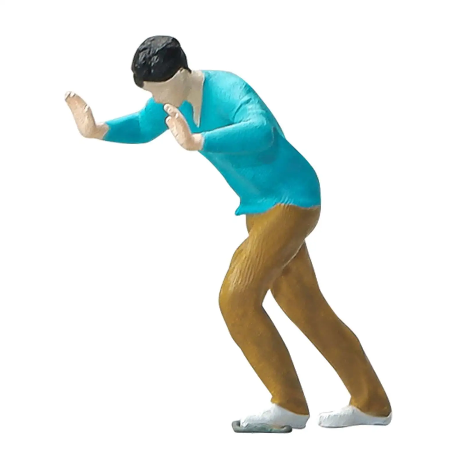 1/64 نموذج الناس أرقام 1/64 الصبي أرقام نموذج أرقام واقعية محاكاة التماثيل الراتنج أرقام DIY المشهد ديكور