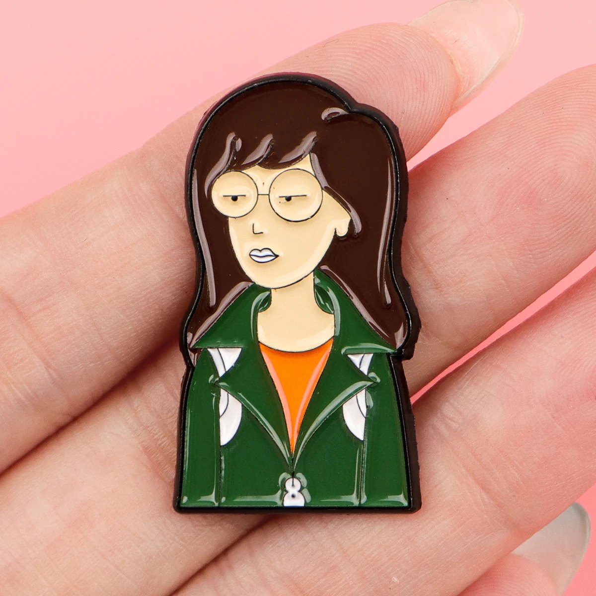 Cartoon Anime Girls Enamel Pin Sarcastic Eyes Lapel Pins for Backpacks Brooches for Clothing Bag Badge Accessories Kids Gift image 2