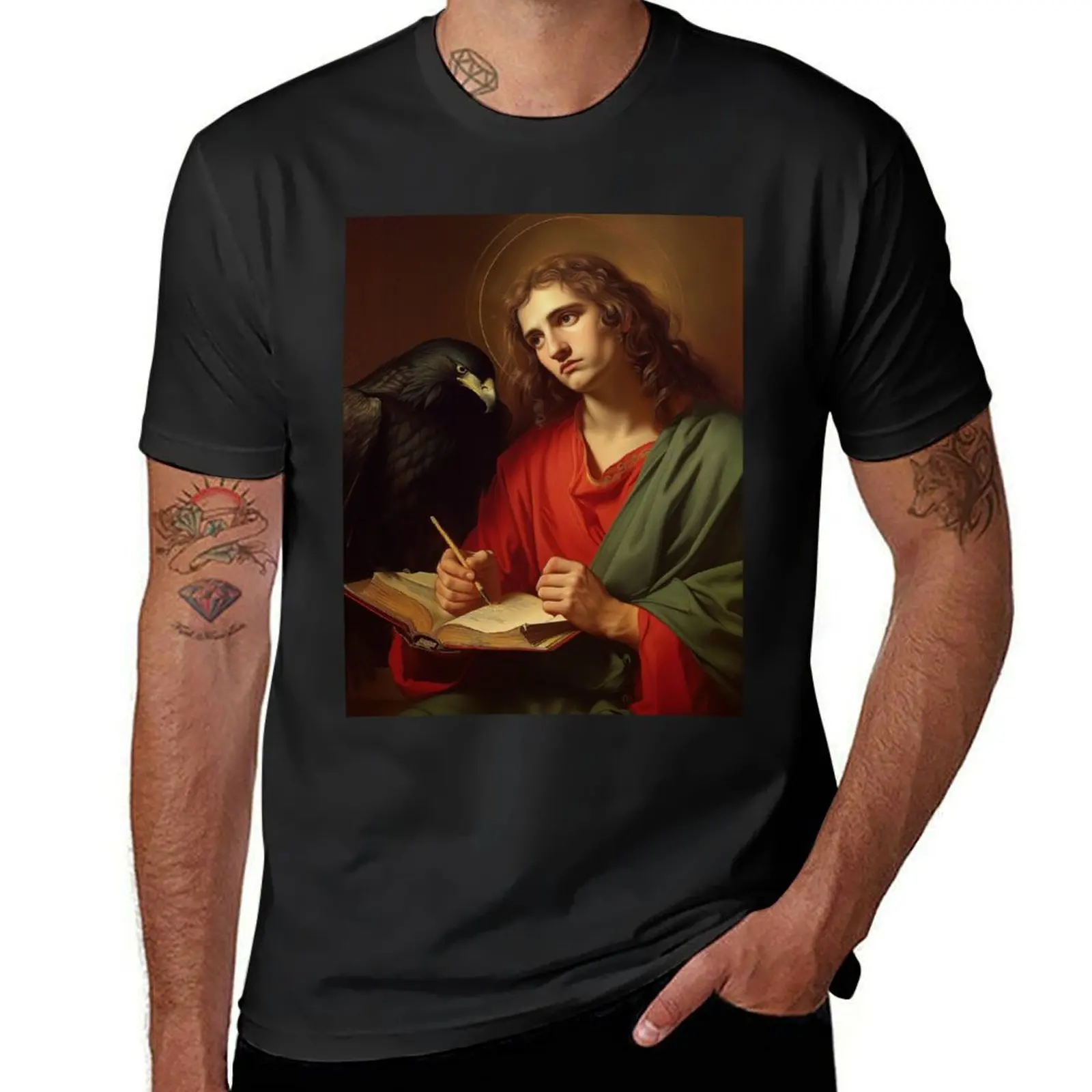 Saint John the Apostle T-Shirt Short sleeve tee heavyweights t shirts men