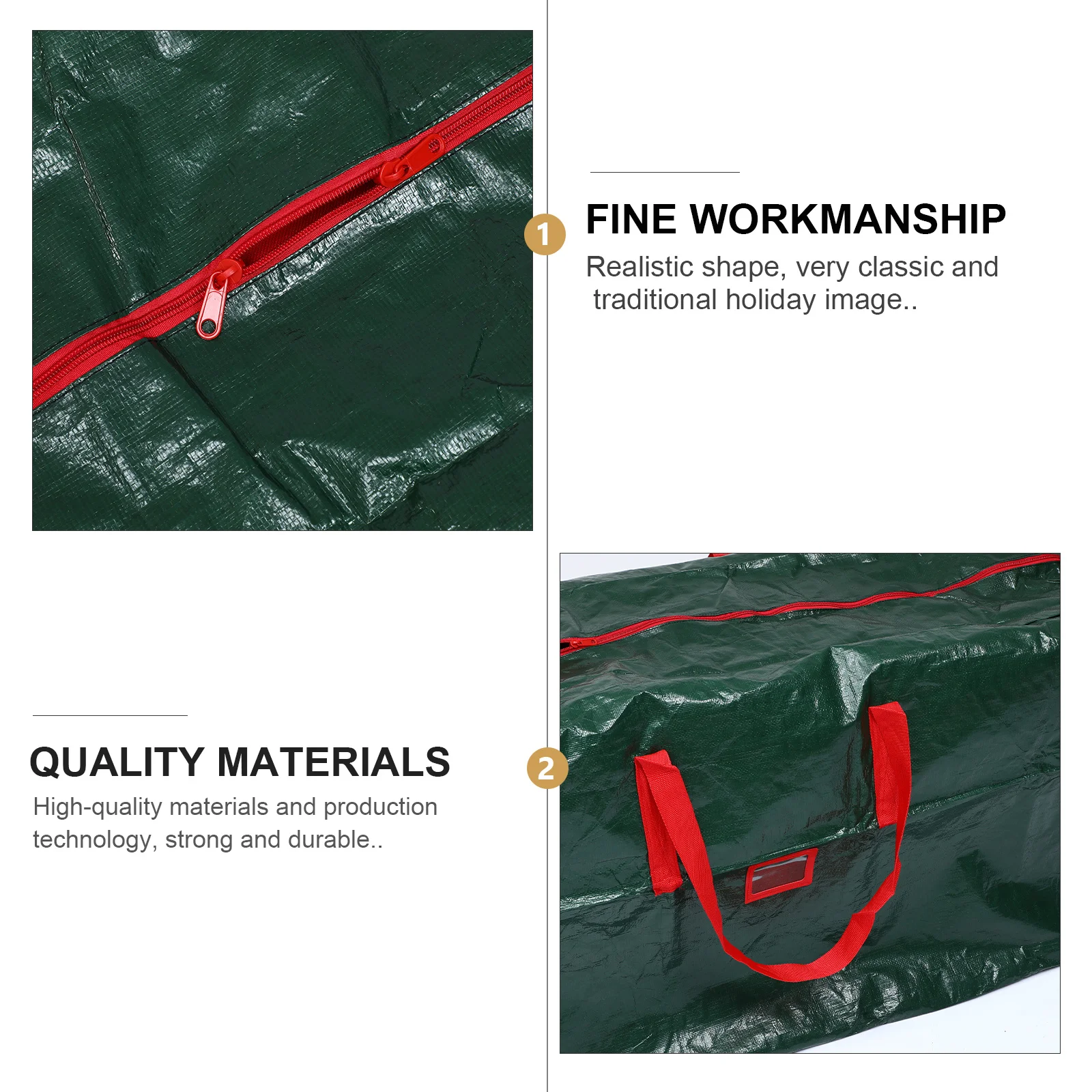 

1Pcs Xmas Storage Bag for Christmas Tree Large Capacity Pouch Dustproof Protection Strong Handle Easy Carry Household