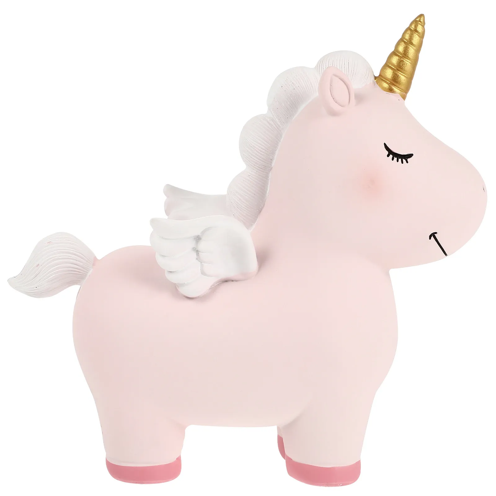 

Unicorn Piggy Bank Resin Money Bank Compact Size Stylish Saving Pot Birthday Gift Home Decor Coin Storage Jar Cartoon Money Box